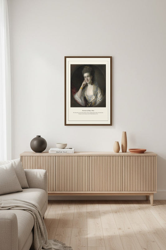 Portrait of Mary Wise — Antique Portrait Print