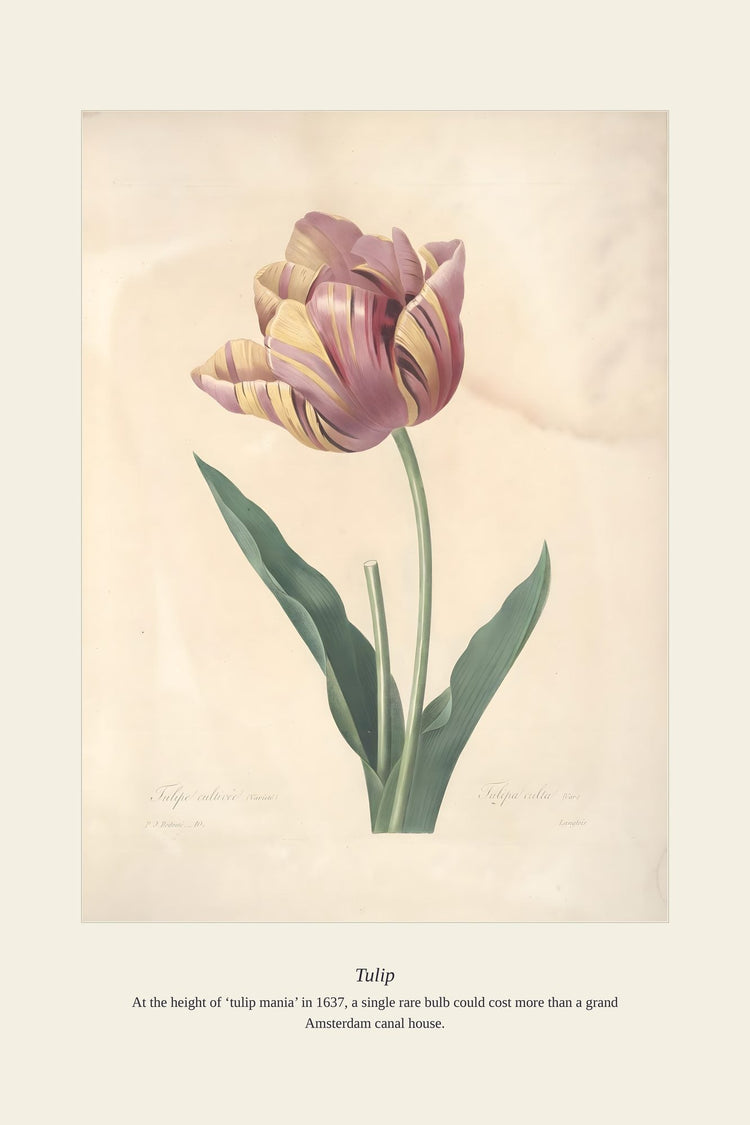 Tulip botanical print