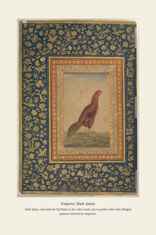 Emperor Shah Jahan — antique art print