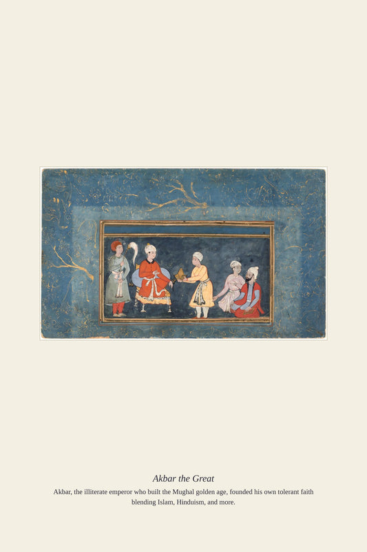 Akbar the Great — antique art print