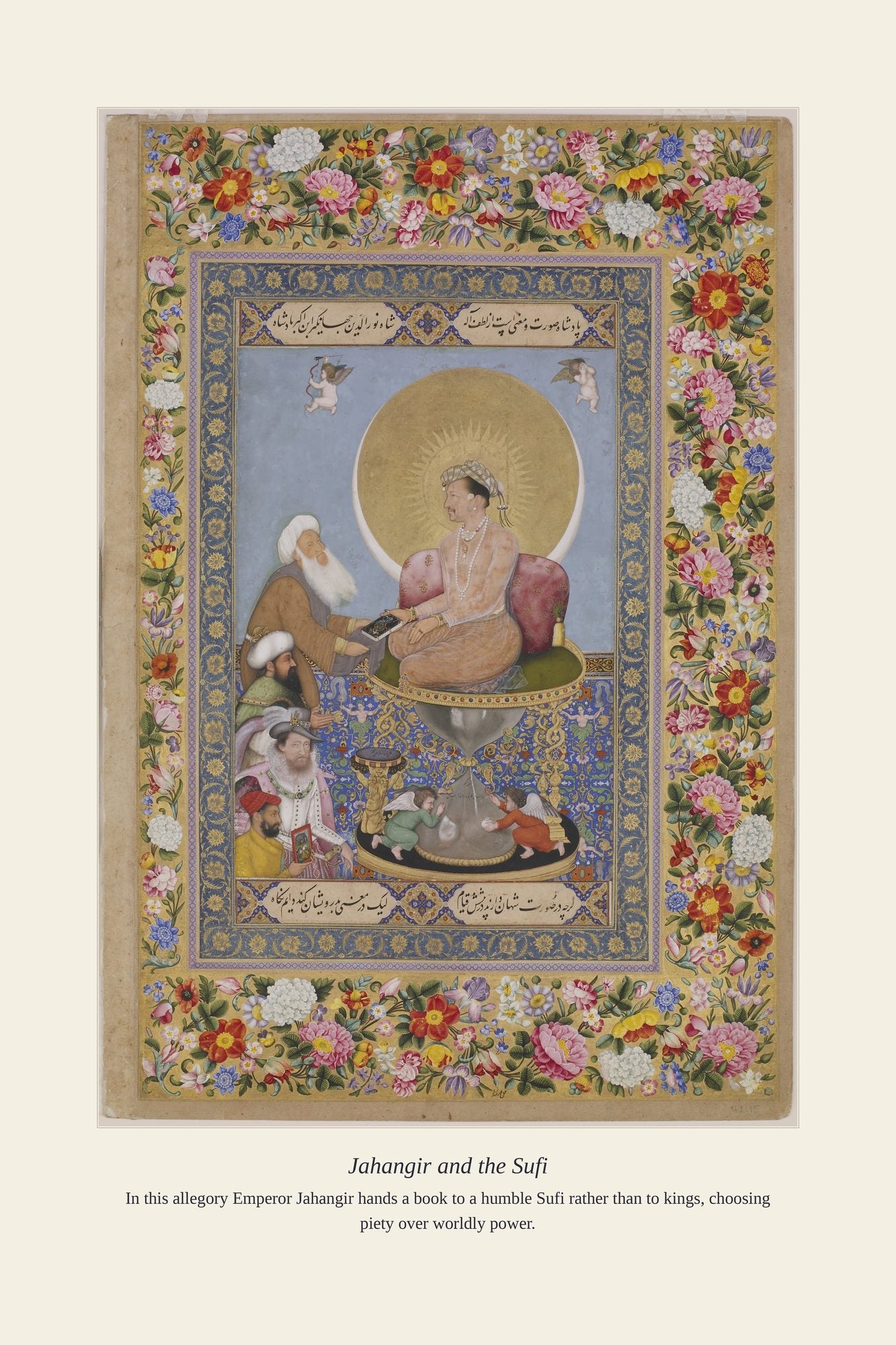 Jahangir and the Sufi — antique art print