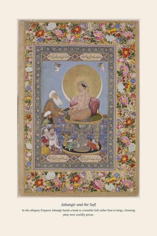 Jahangir and the Sufi — antique art print