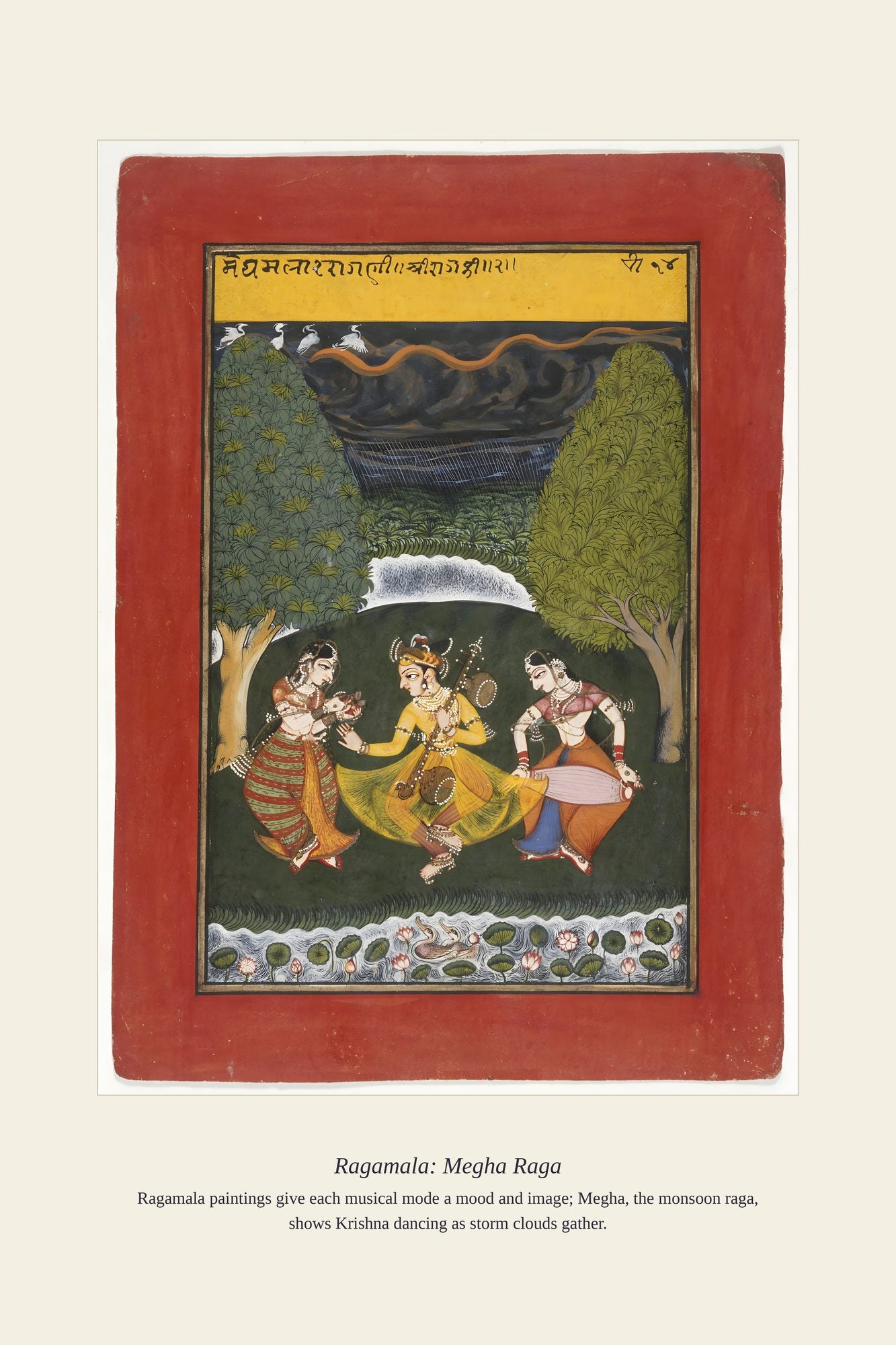 Ragamala: Megha Raga — antique art print
