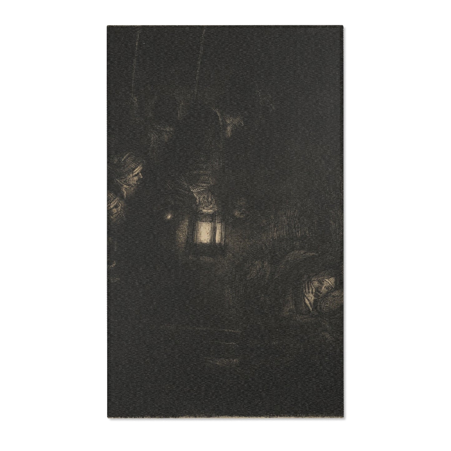 Rembrandt van Rijn - The Adoration of the Shepherds A Night Piece | Area Rug