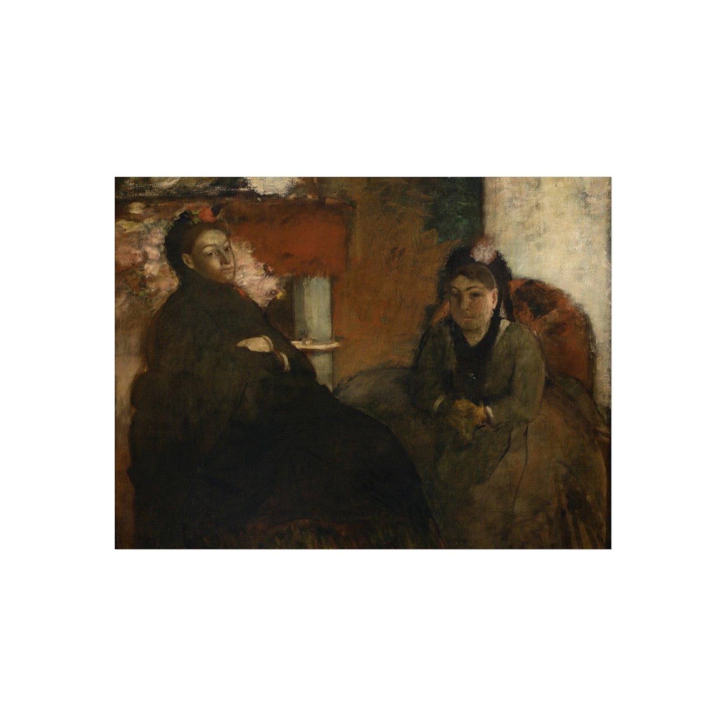 Hilaire Germain Edgar Degas - Portrait of Mme Lisle and Mme Loubens | Fine Art Poster