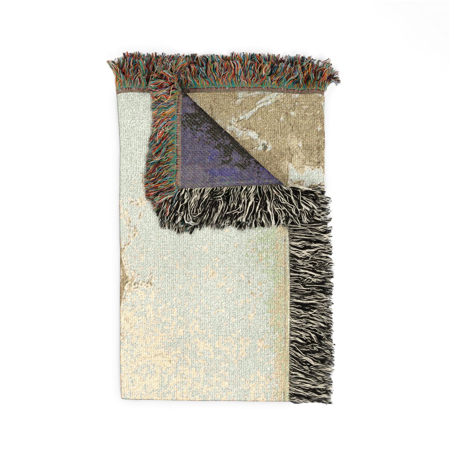Francesco Guardi - Gateway Near a Landing Bridge | Woven Tapestry Blanket