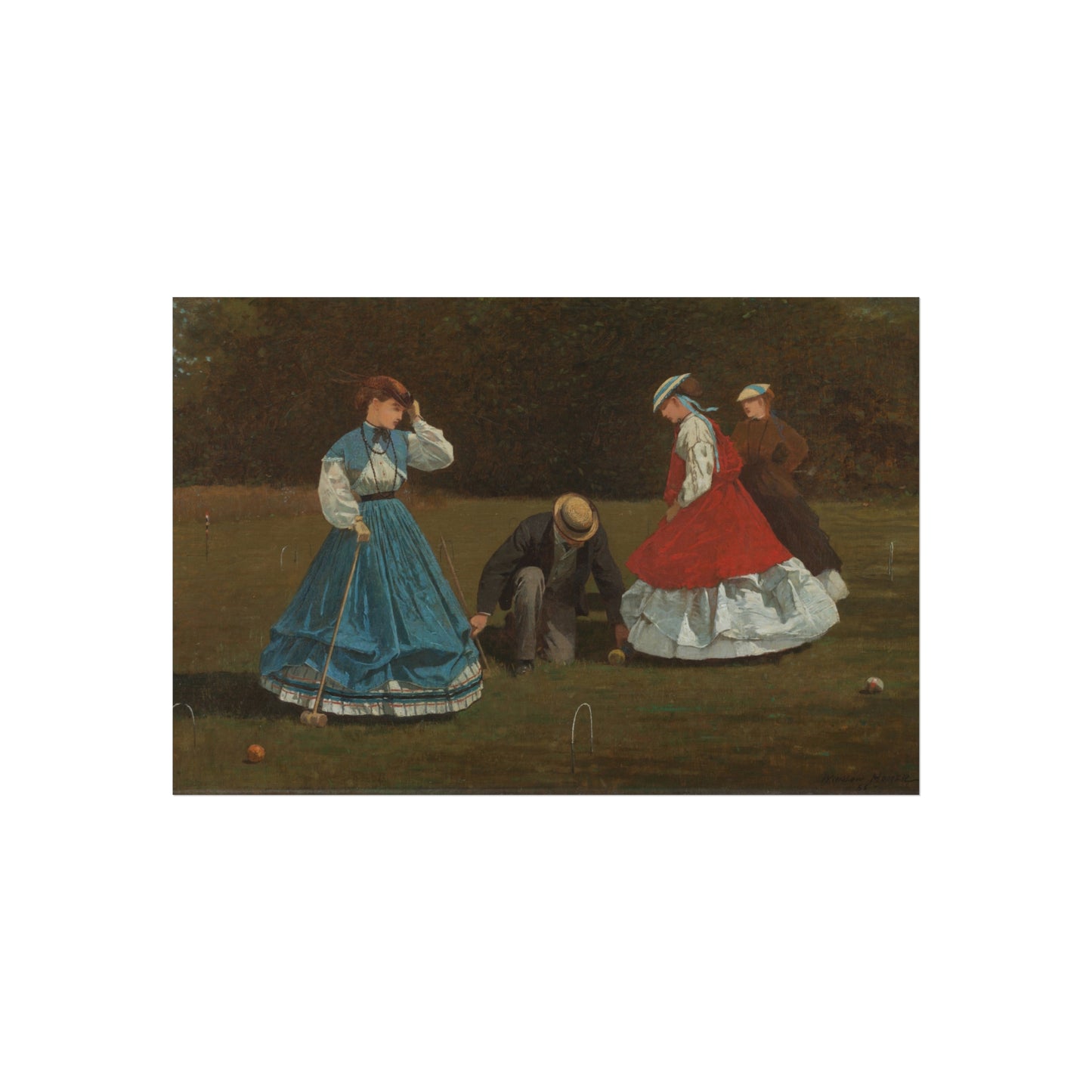 Winslow Homer - Croquet Scene | Fine Art Poster