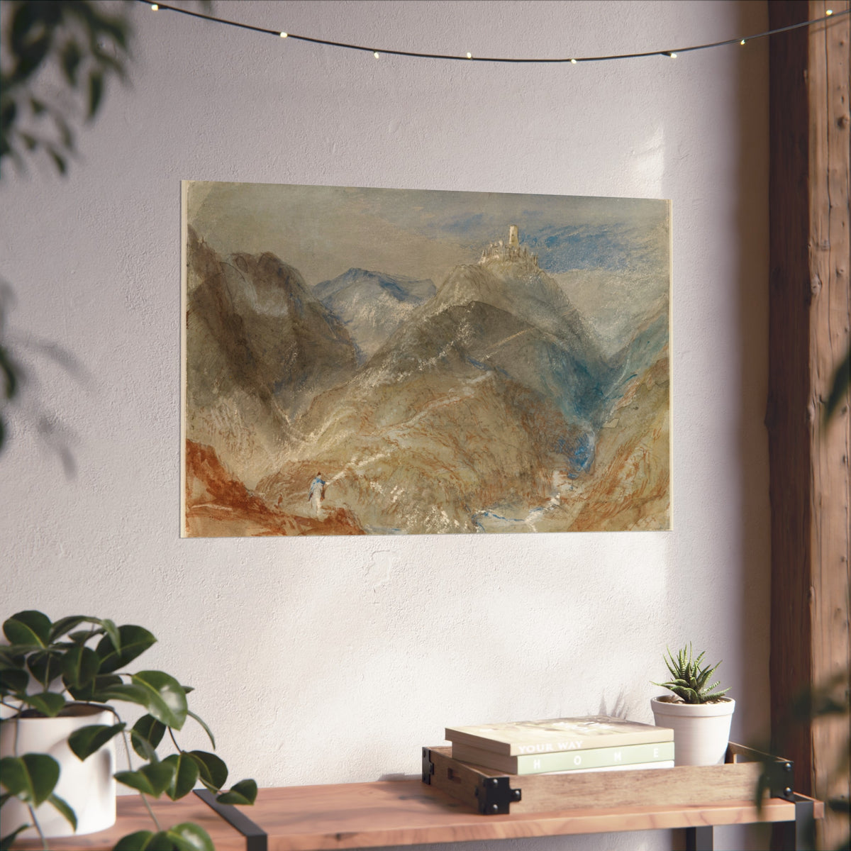 Castle on Height near Geneva — Joseph Mallord William Turner Fine Art Poster