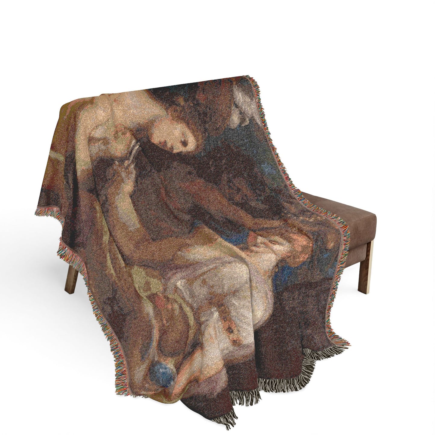 Imitator of Titian - Allegory of Venus and Cupid | Woven Tapestry Blanket