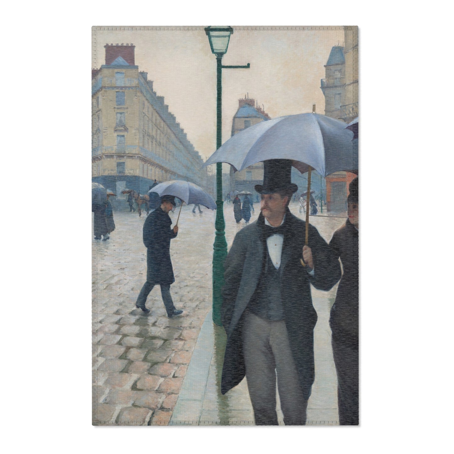 Gustave Caillebotte - Paris Street; Rainy Day | Area Rug