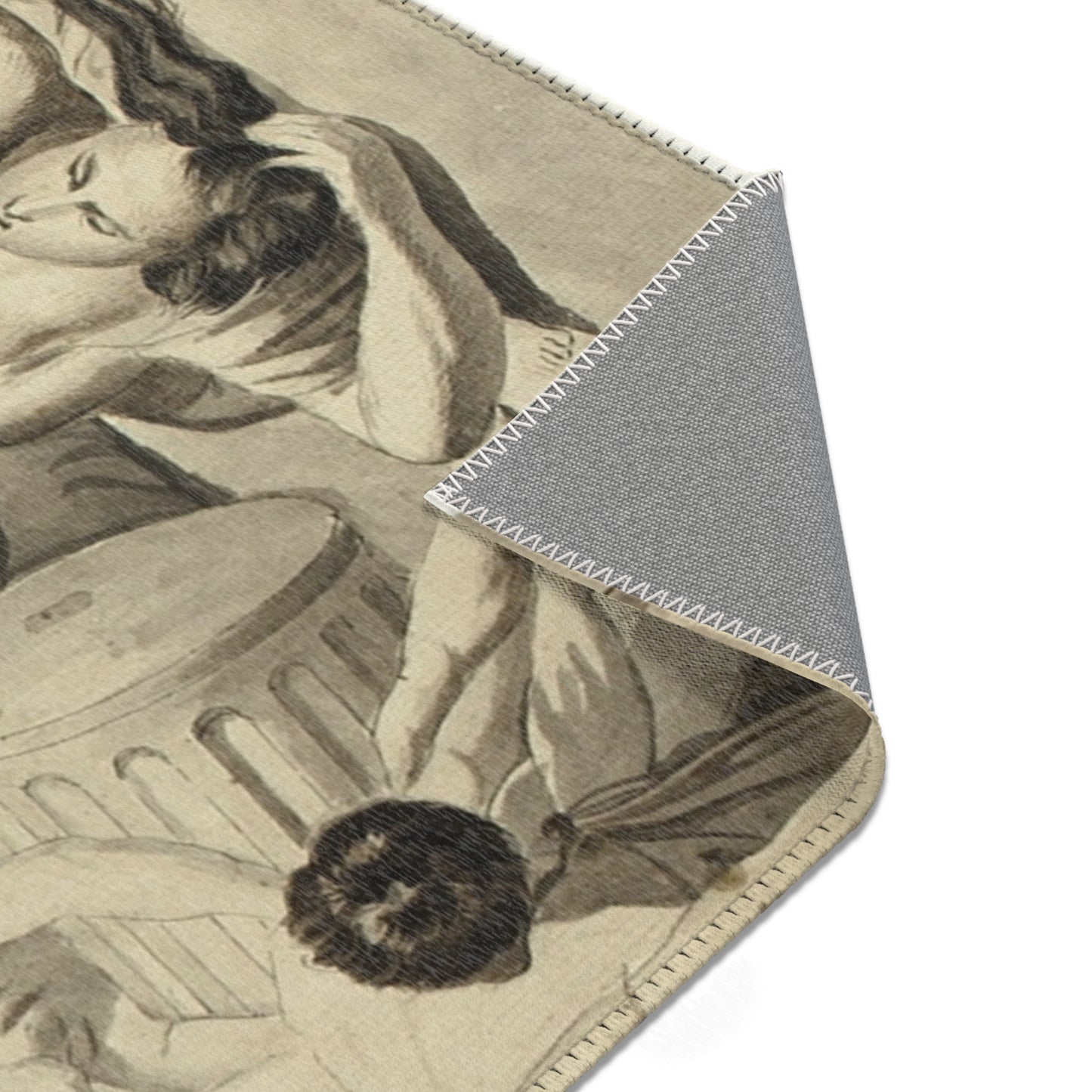Nicolas Poussin - Plague of Ashdod | Area Rug
