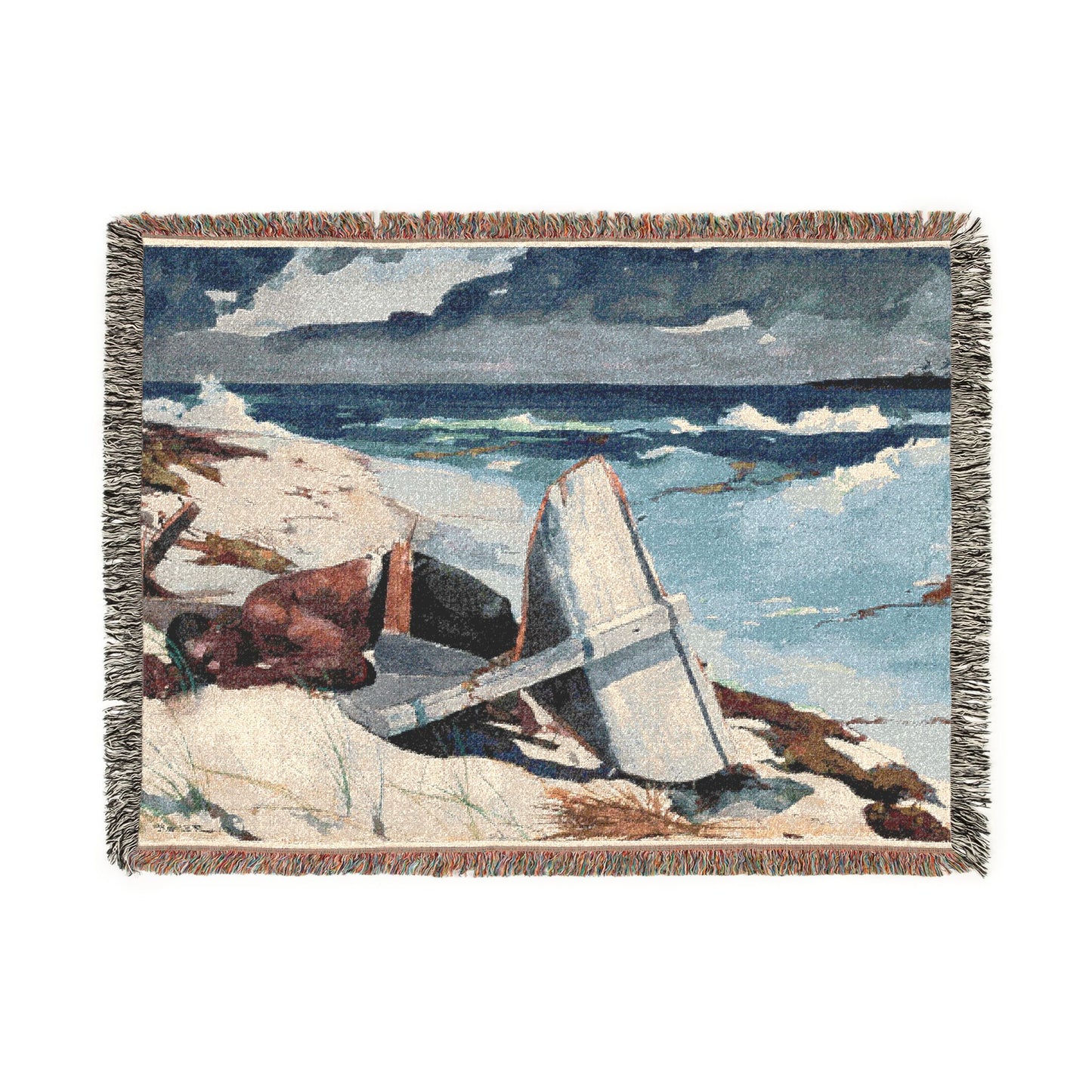 Winslow Homer - After the Hurricane, Bahamas | Woven Tapestry Blanket