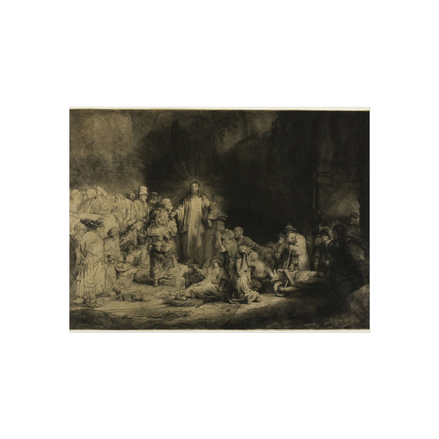Rembrandt van Rijn - The Hundred Guilder Print | Fine Art Poster