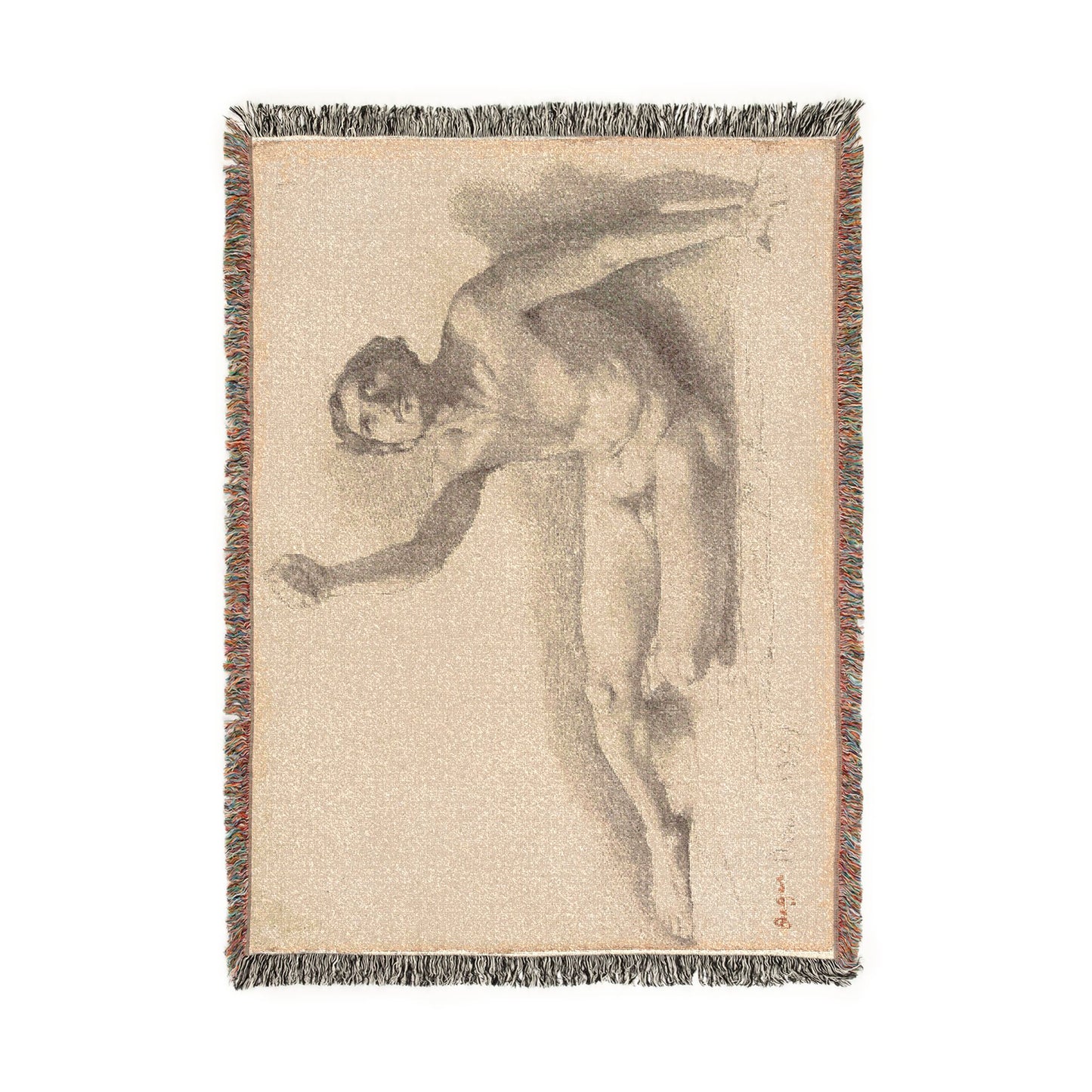 Hilaire Germain Edgar Degas - Study of a Male Nude | Tapestry Blanket