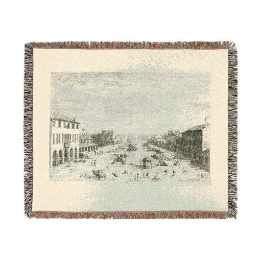 Mestre, from the Vedute — Canaletto Tapestry Blanket
