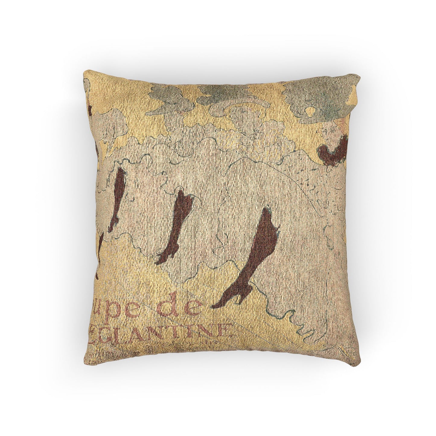 Henri de Toulouse-Lautrec - Mademoiselle Eglantine's Troupe | Woven Pillow