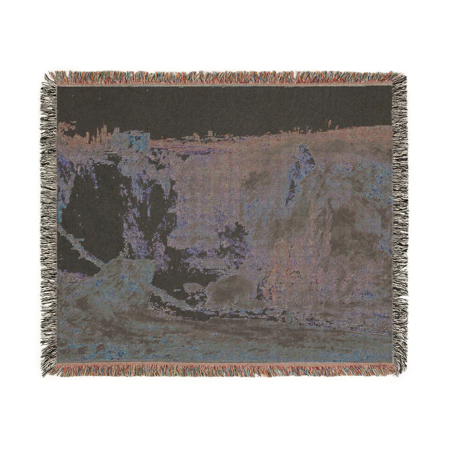 Louis Gabriel Moreau - Waterfall | Woven Tapestry Blanket