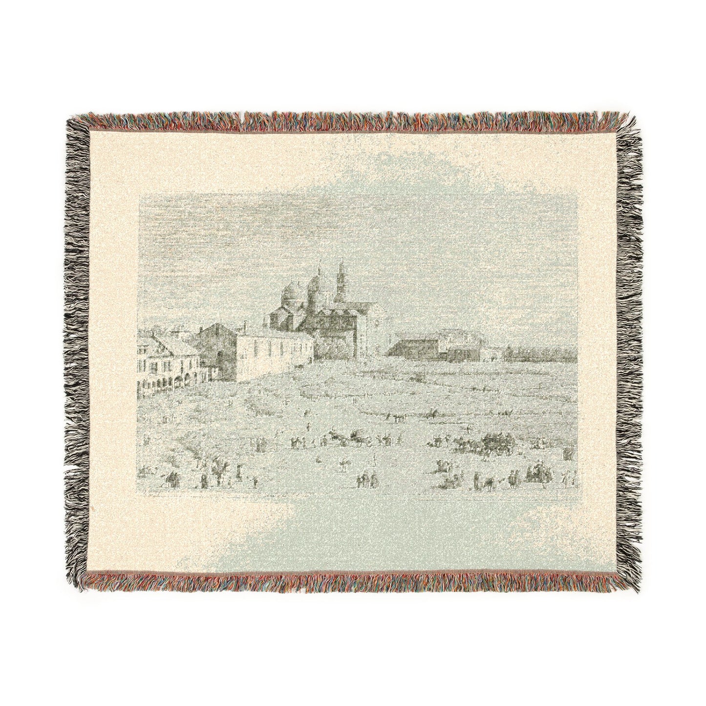 Canaletto - S. Giustina in prà della Vale, from Vedute | Woven Tapestry Blanket