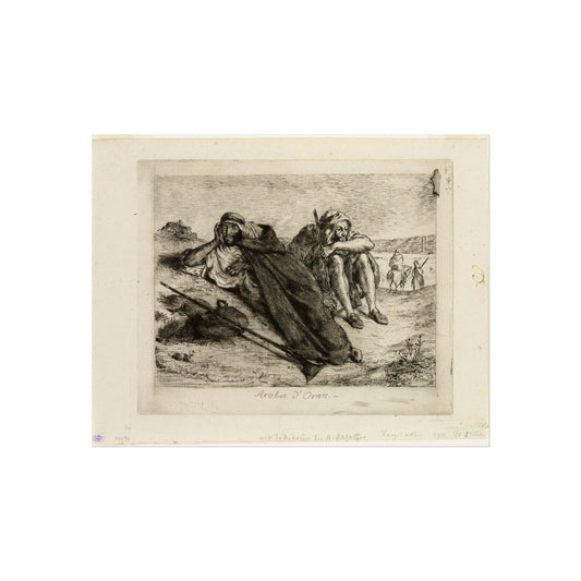 Arabs of Oran — Eugène Delacroix Fine Art Poster