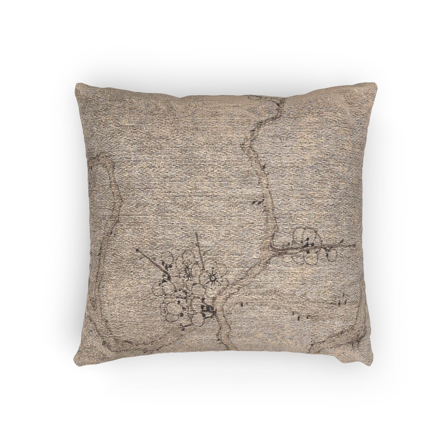 Prunus and Bamboo Woven Pillow