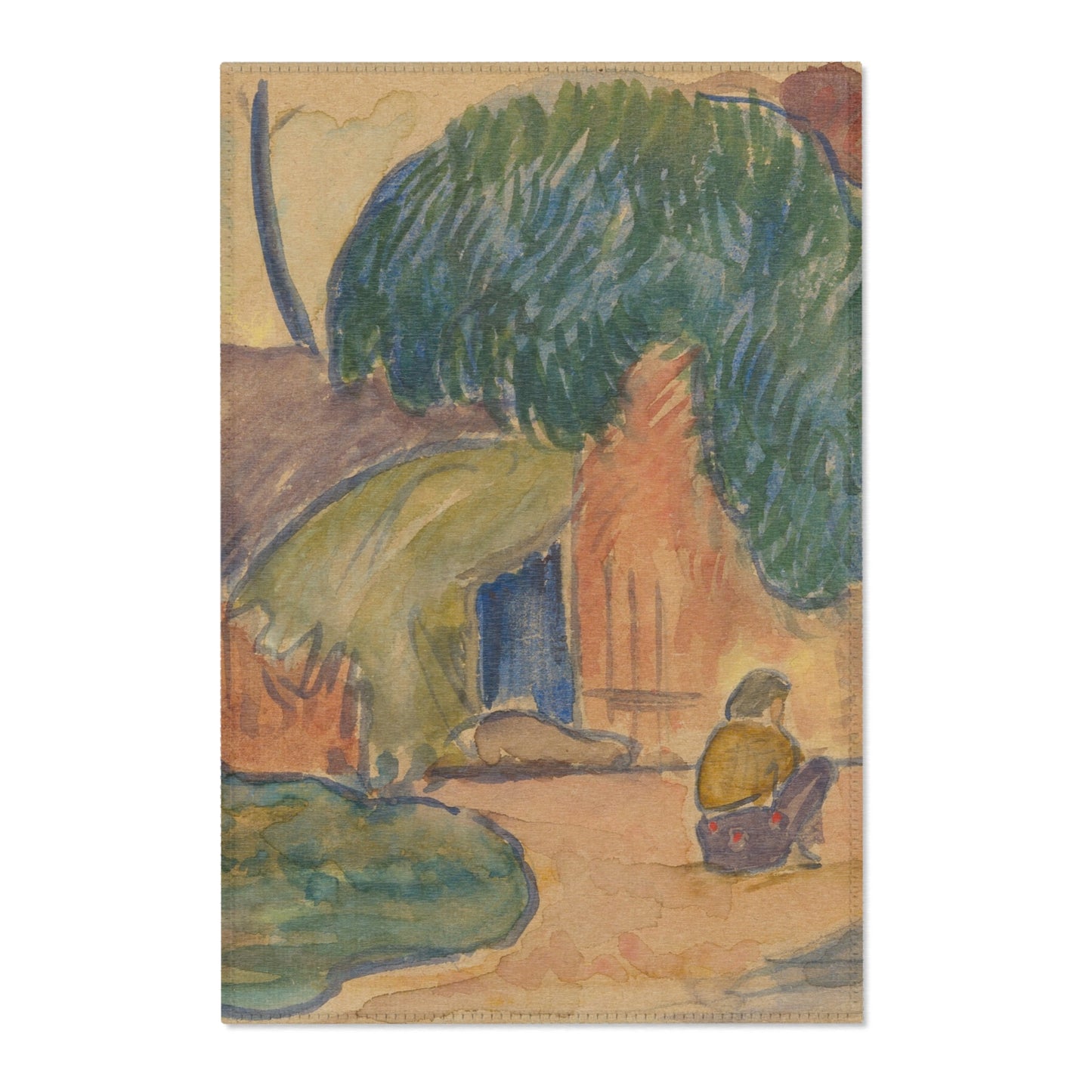 Paul Gauguin - Tahitian Hut | Area Rug