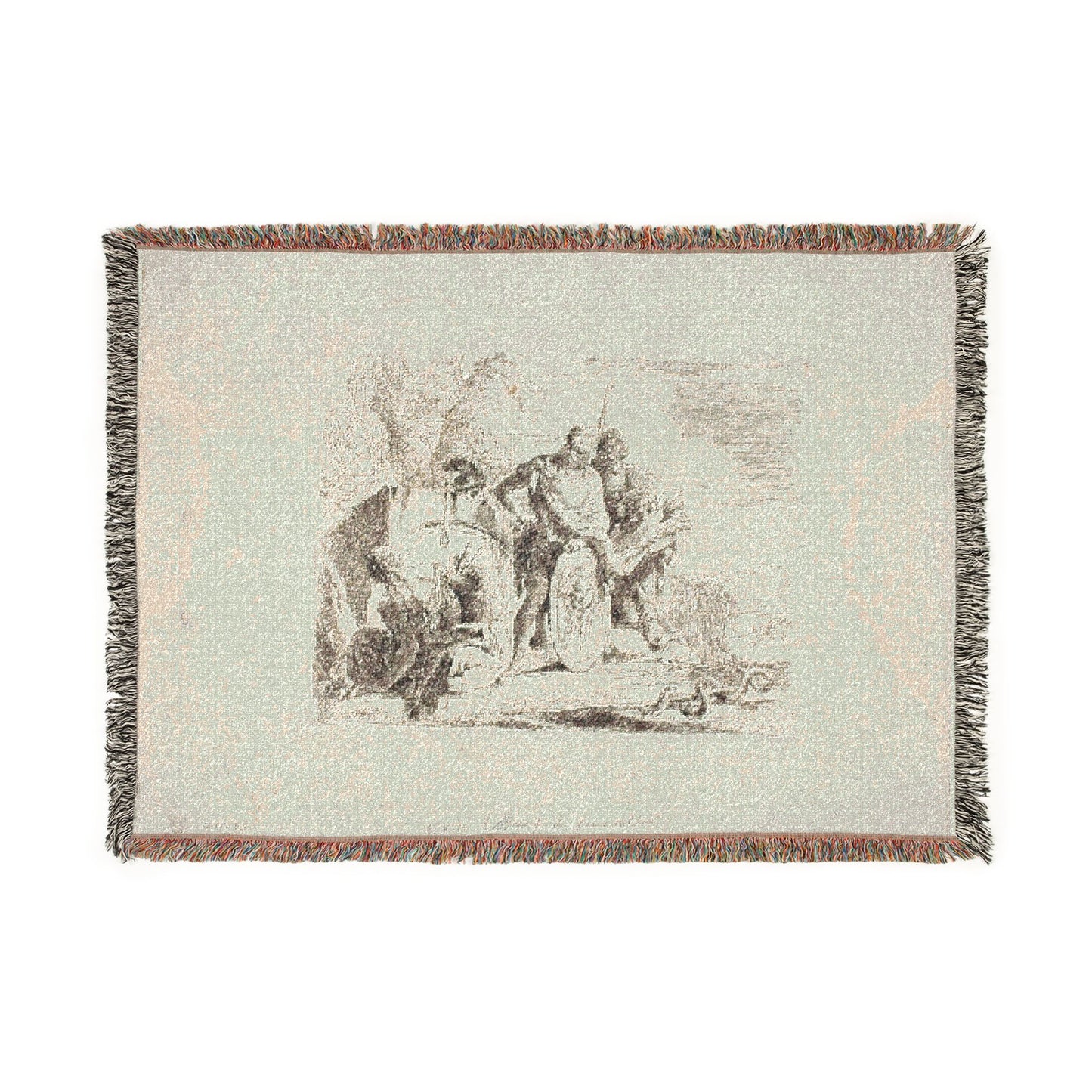 Giovanni Battista Tiepolo - The Astrologer and the Young Soldier, from Capricci | Woven Tapestry Blanket