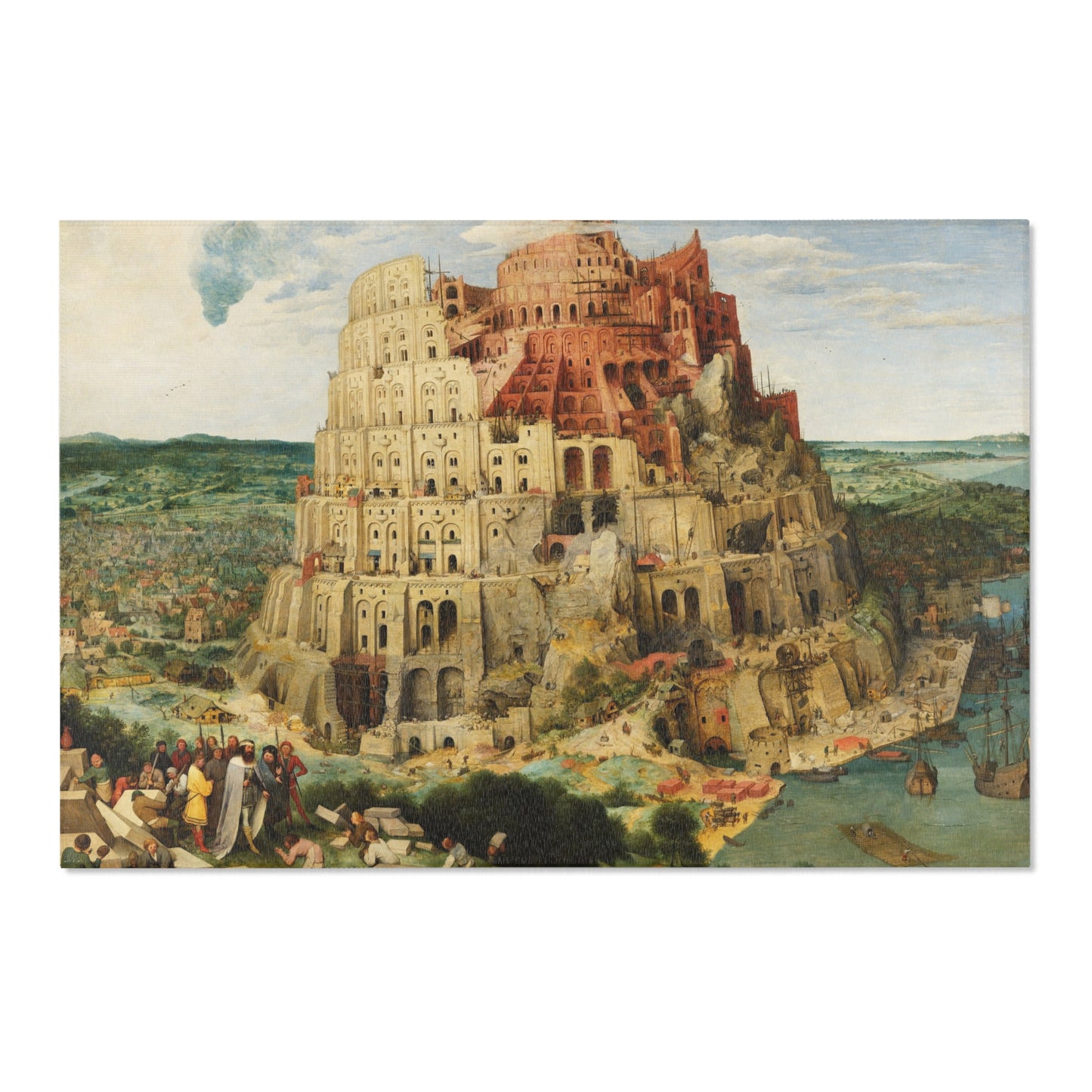 Pieter Bruegel the Elder - The Tower of Babel (Vienna) - Google Art Project - edited | Area Rug