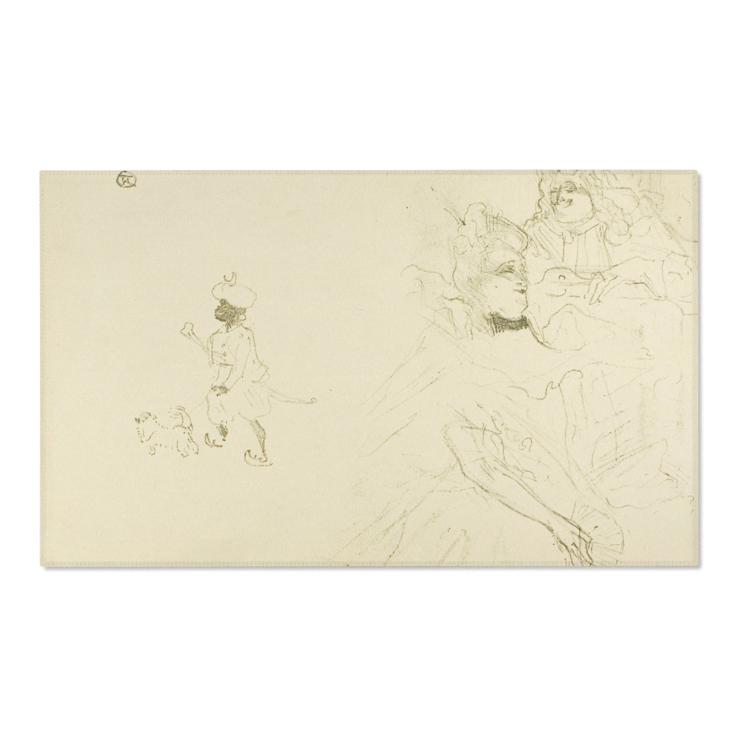 Henri de Toulouse-Lautrec - Cover for L'exemple de Ninon de Lenclos amoureuse | Area Rug