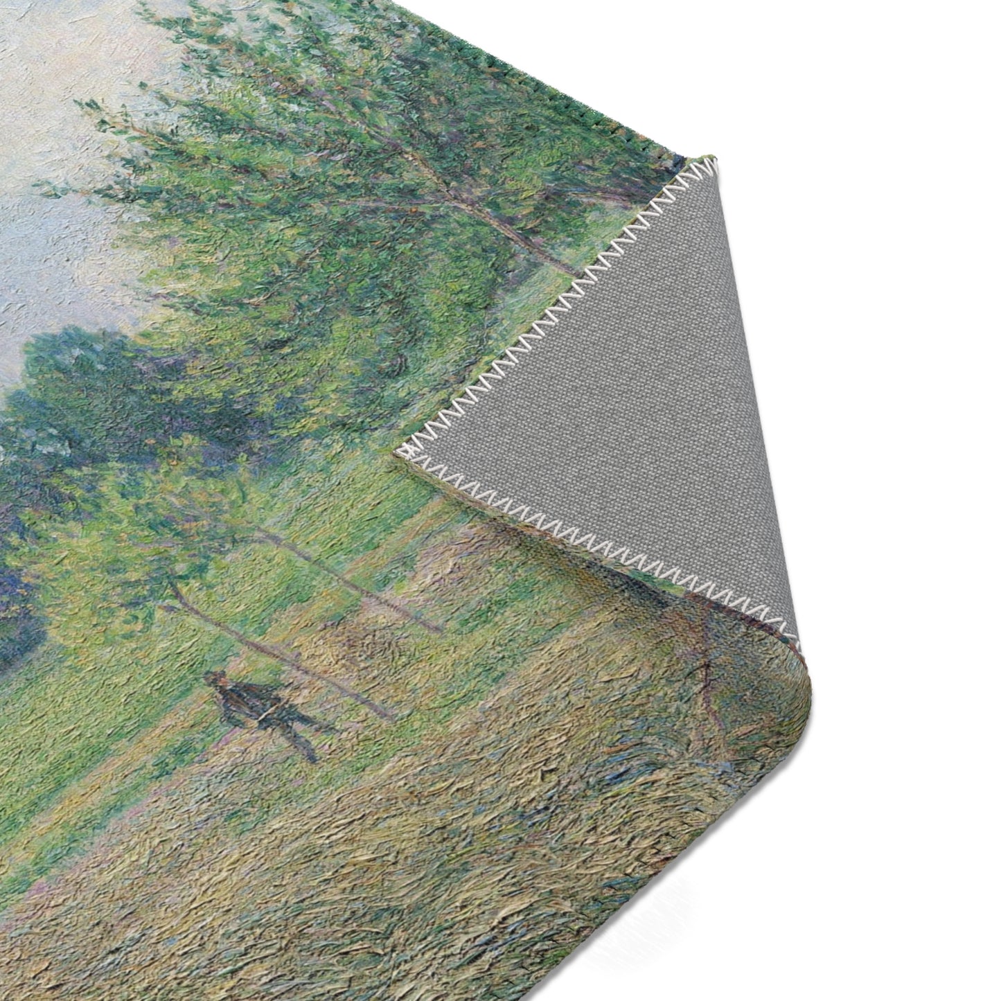 Camille Pissarro - Haymaking at Éragny | Area Rug