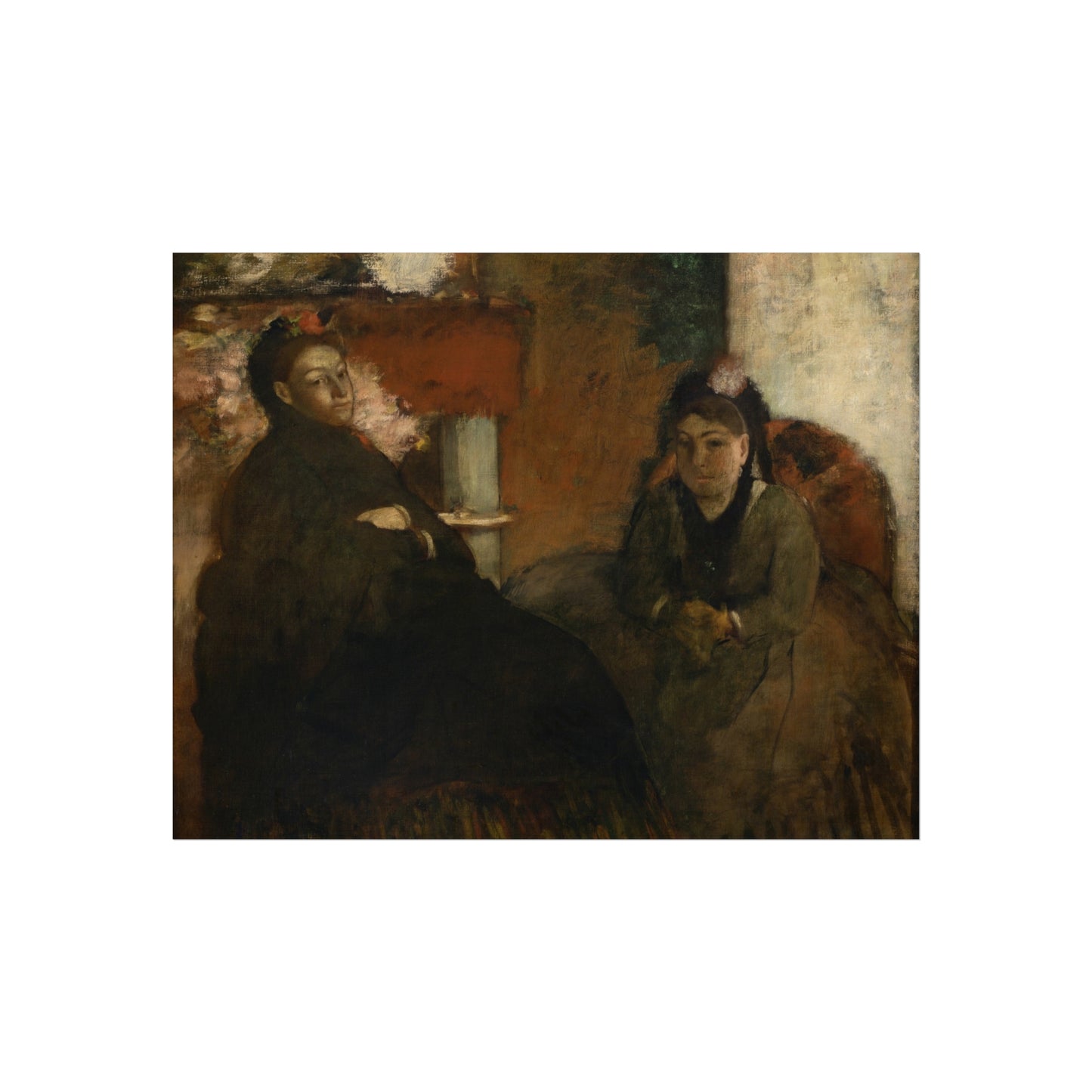 Hilaire Germain Edgar Degas - Portrait of Mme Lisle and Mme Loubens | Fine Art Poster