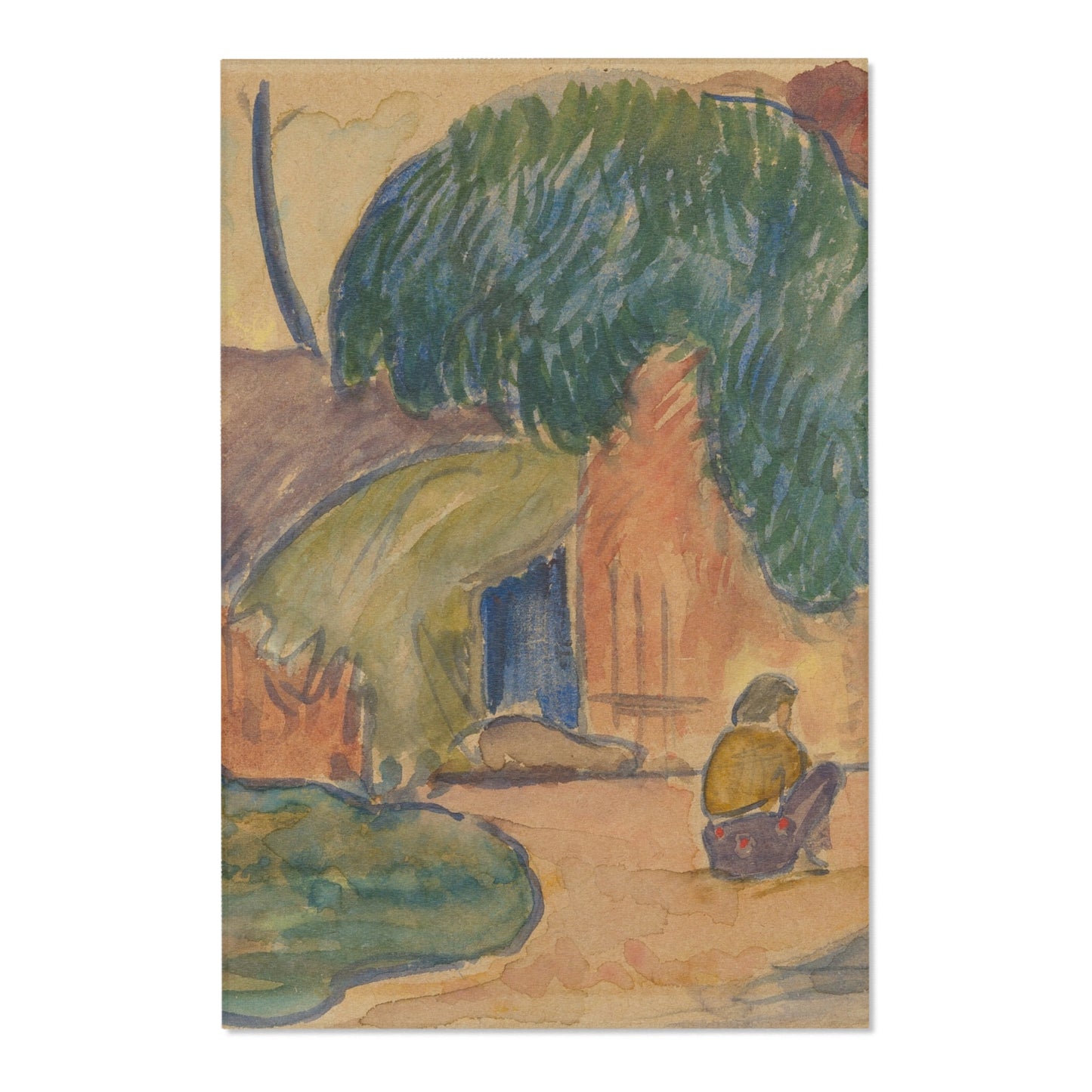 Paul Gauguin - Tahitian Hut | Area Rug