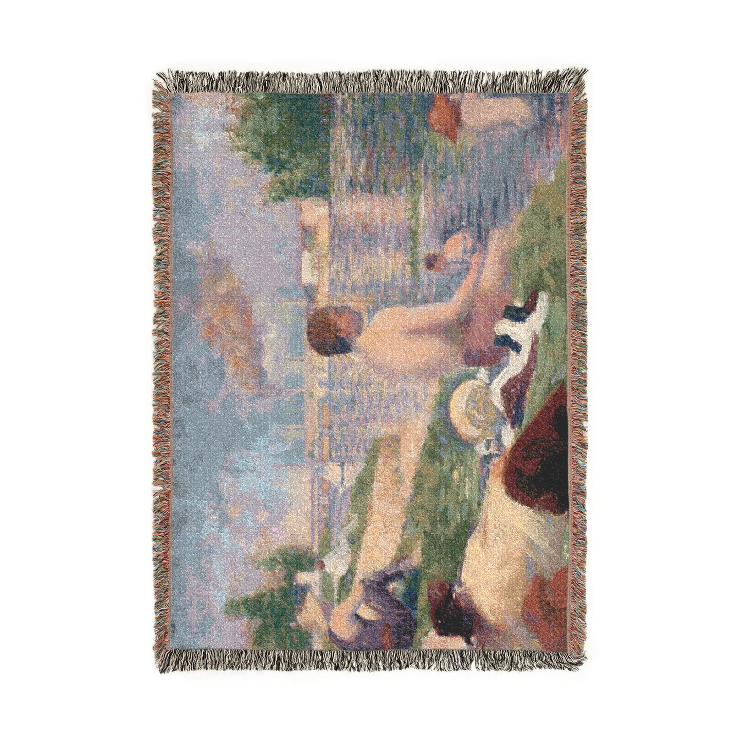 Georges Seurat - Final Study for Bathers at Asnières | Woven Tapestry Blanket