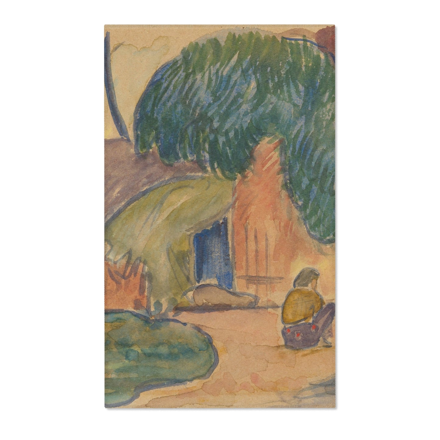 Paul Gauguin - Tahitian Hut | Area Rug