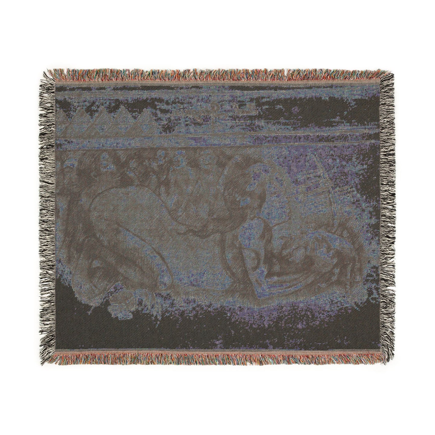 Paul Gauguin - Woman with a Cat | Woven Tapestry Blanket