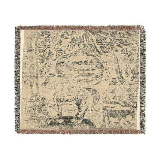 Horse, with Other Animals — Gauguin Tapestry Blanket