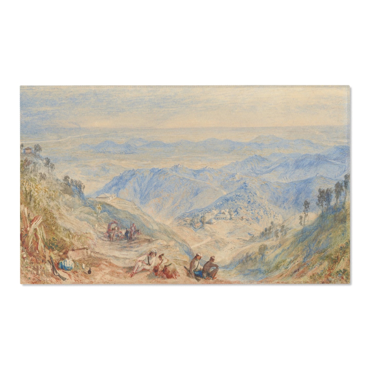 Joseph Mallord William Turner - Mussooree and the Dhoon from Landour | Area Rug