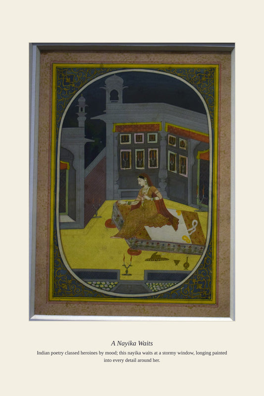 A Nayika Waits — antique art print