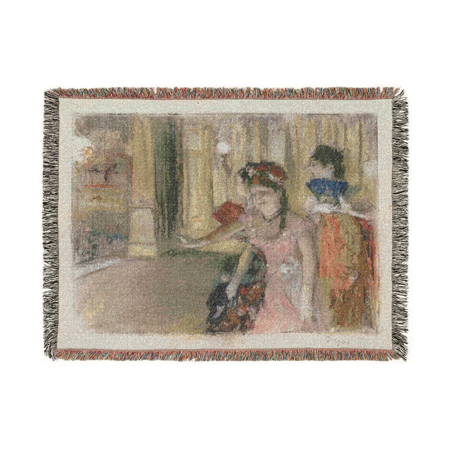 Hilaire Germain Edgar Degas - Singers on the Stage | Woven Tapestry Blanket