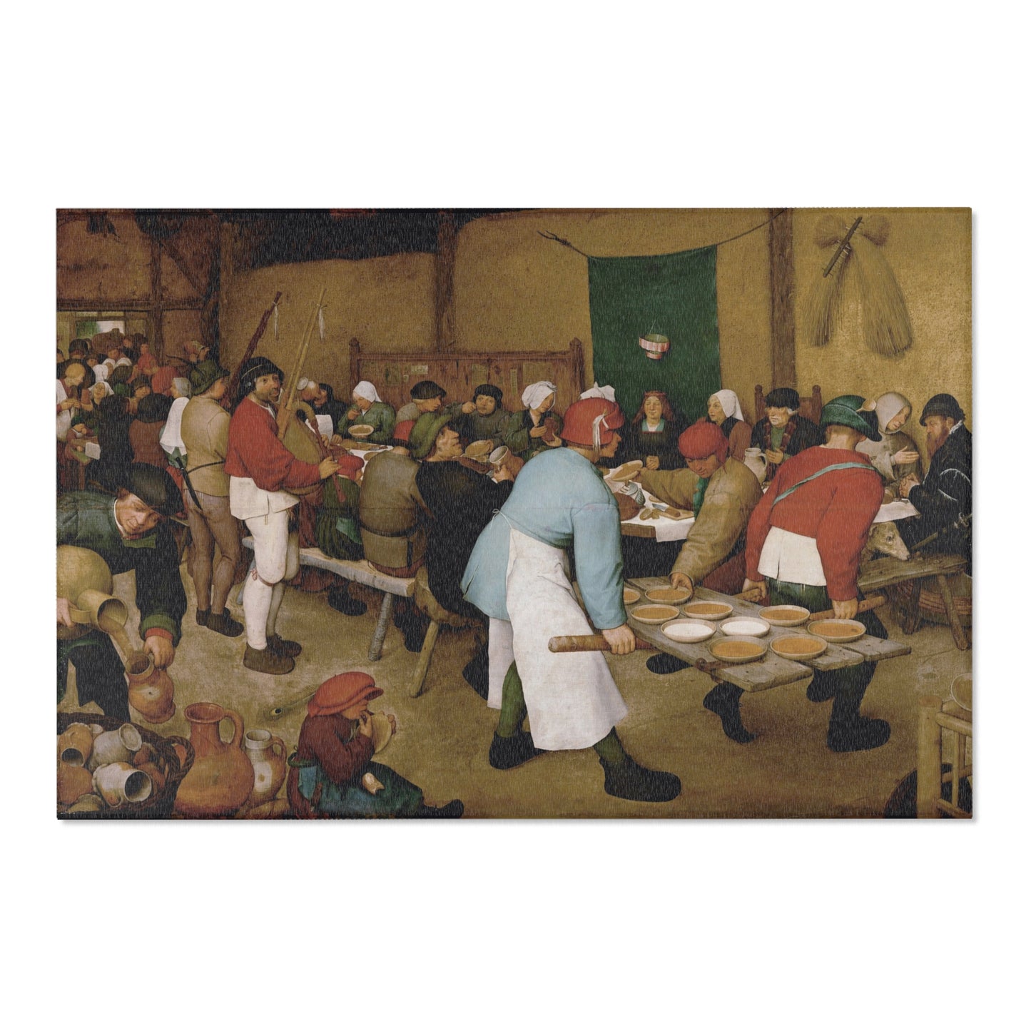 Pieter Bruegel the Elder - Peasant Wedding - Google Art Project 2 | Area Rug