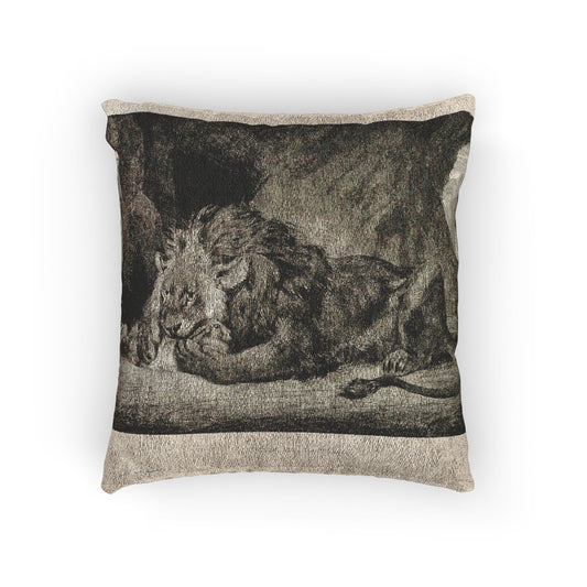 Lion of the Atlas Mountains — Delacroix Pillow