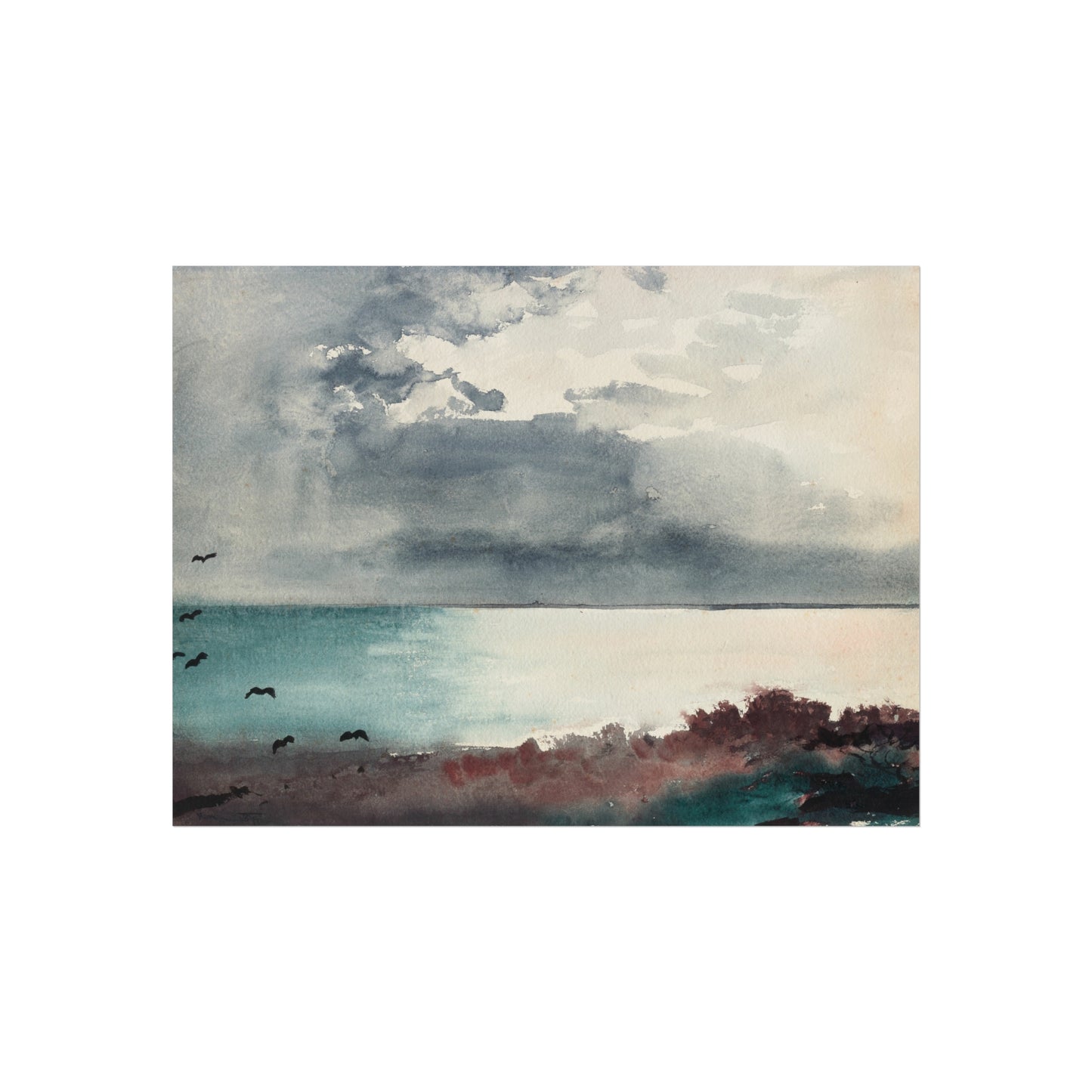 Winslow Homer - Breaking Storm, Coast of Maine | Fine Art Poster