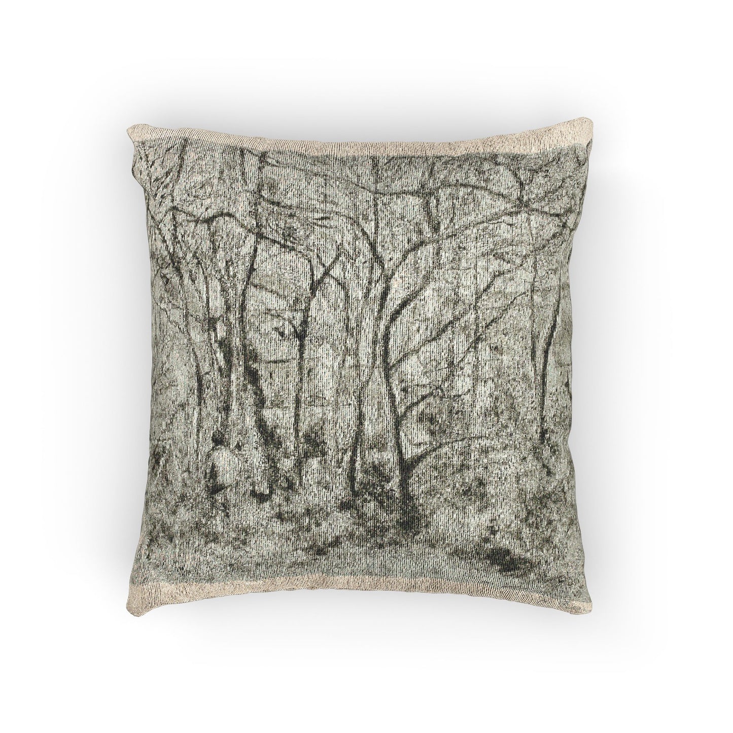 Woodlands at the Hermitage — Camille Pissarro Woven Pillow