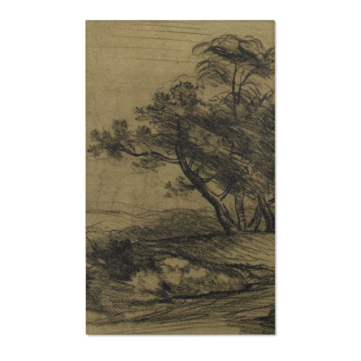 River Bank with Trees — Constable Area Rug