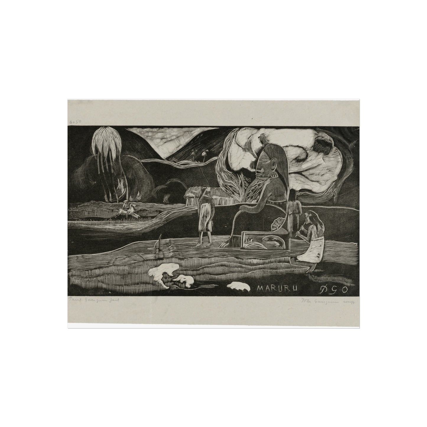 Paul Gauguin - Maruru (Offerings of Gratitude), from the Noa Noa Suite | Fine Art Poster