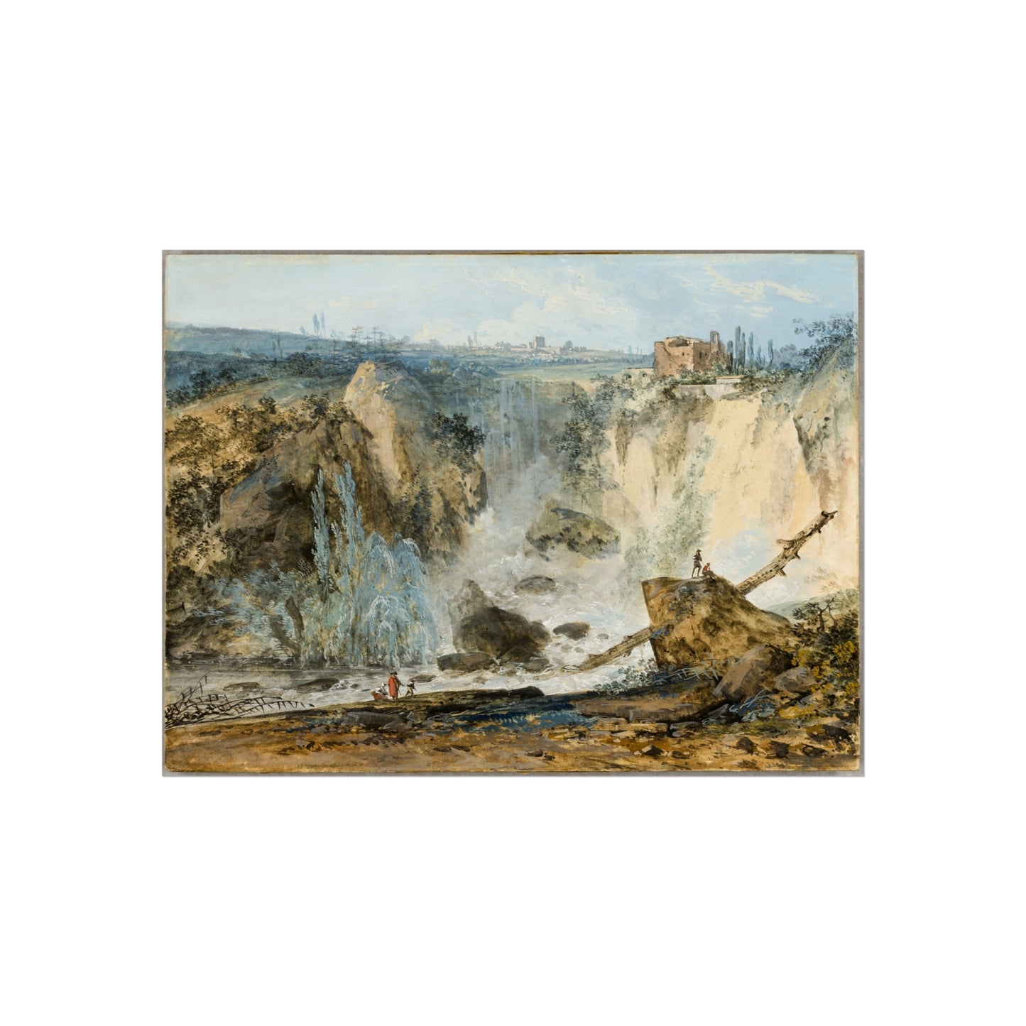 Louis Gabriel Moreau - Waterfall | Fine Art Poster