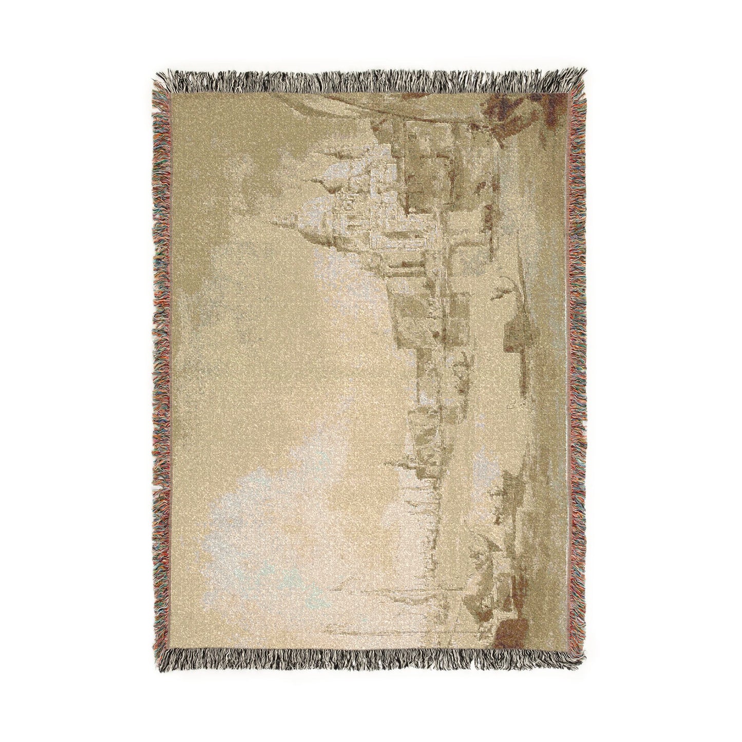 Imitator of Francesco Guardi - Bacino di San Marco with the Dogana del Mare and Santa Maria della Salute | Woven Tapestry Blanket