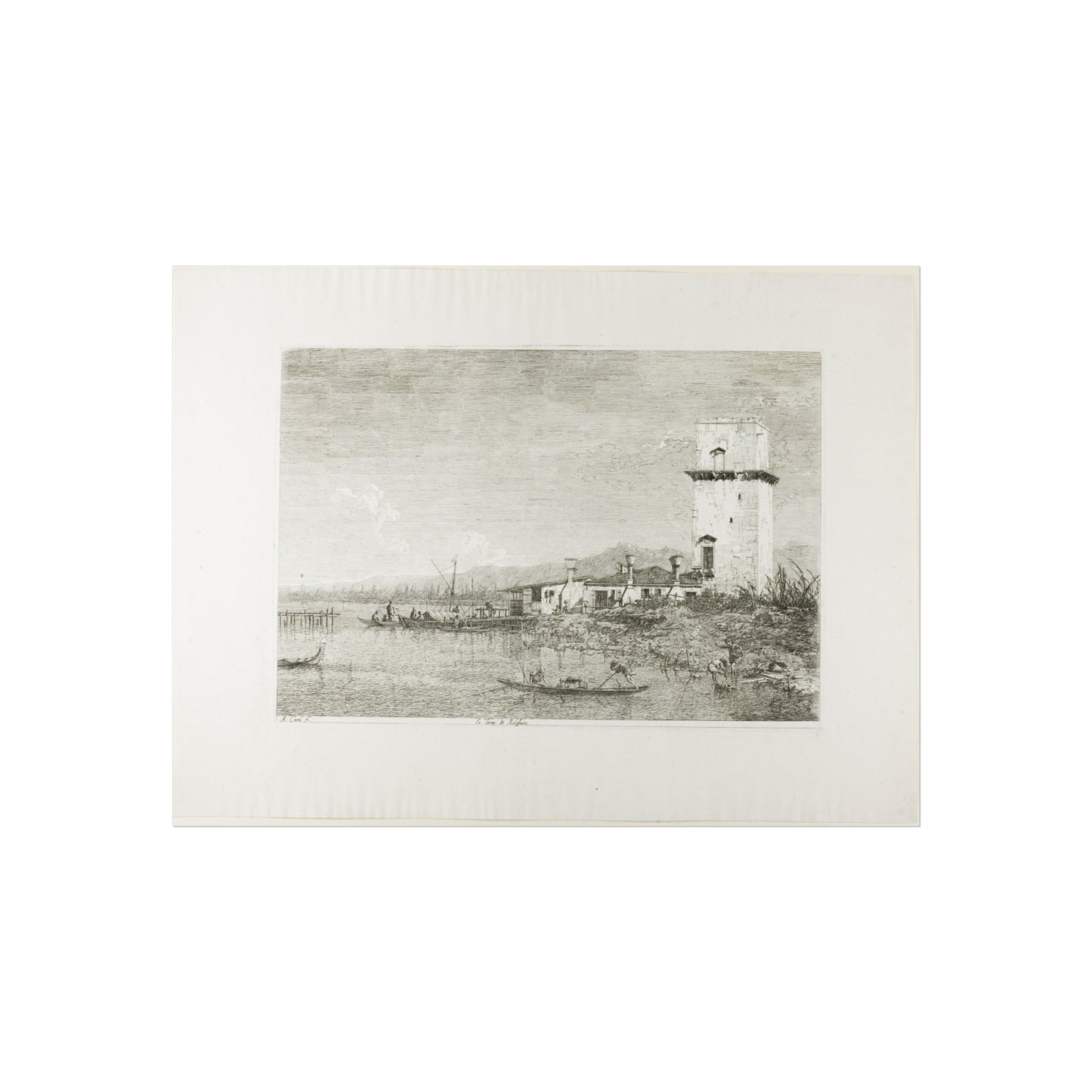Canaletto - The Tower of Malghera, from Vedute | Fine Art Poster