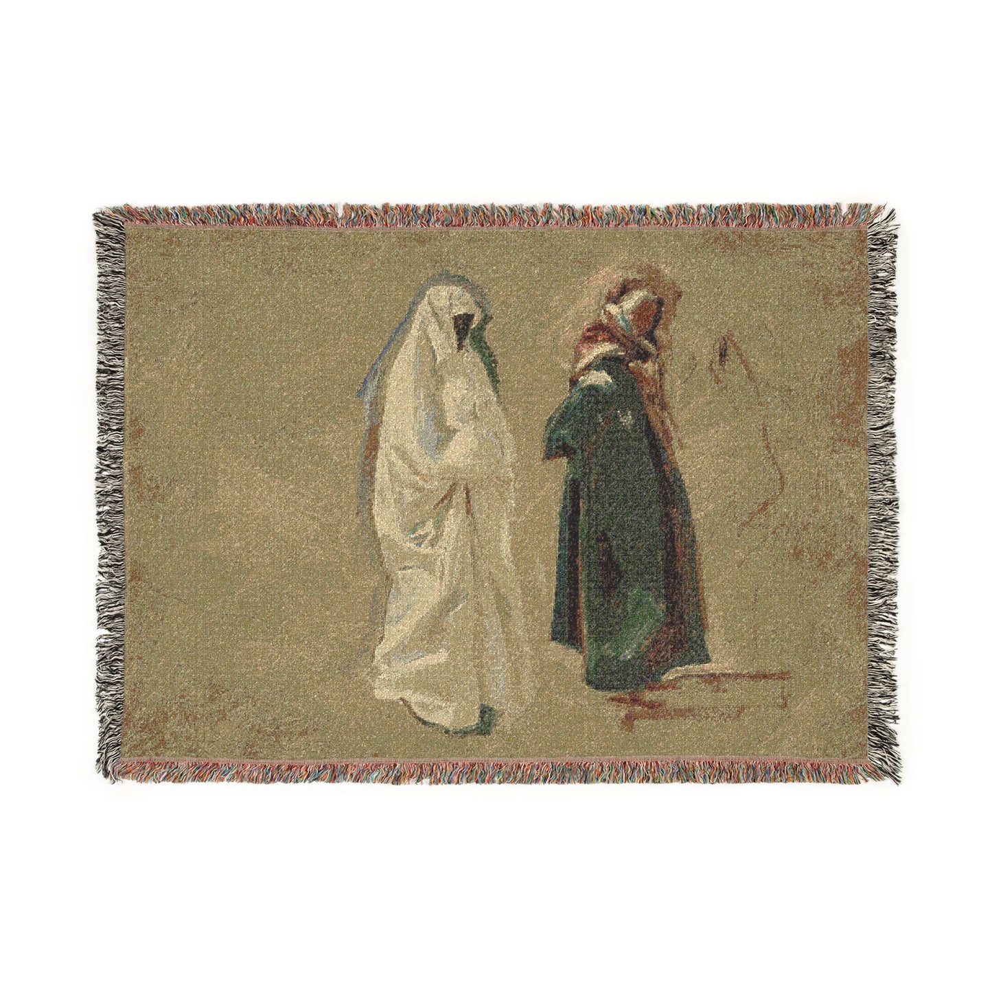 John Singer Sargent - Study of Two Bedouins | Woven Tapestry Blanket