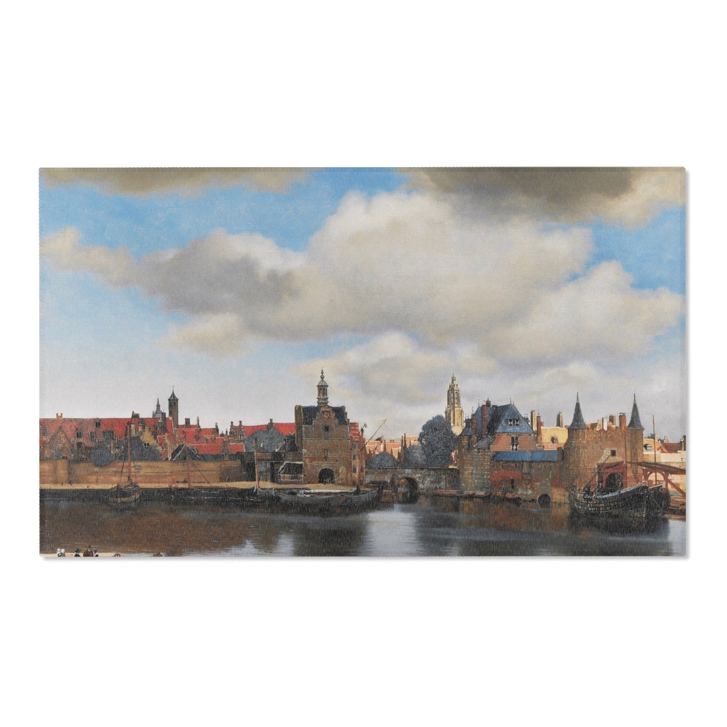 View of Delft, by Johannes Vermeer | Area Rug