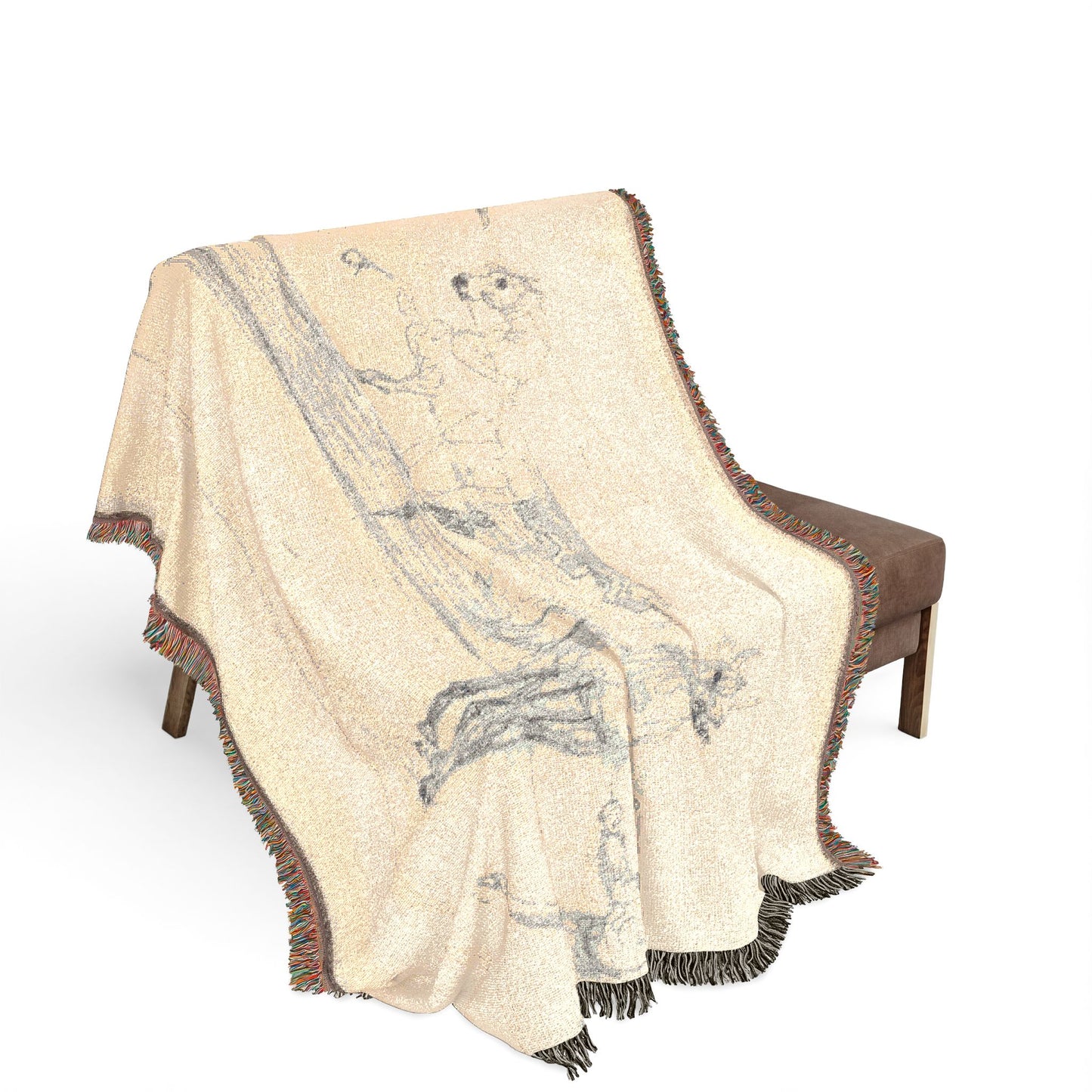 Henri de Toulouse-Lautrec - Sketchbook, 1880 | Woven Tapestry Blanket